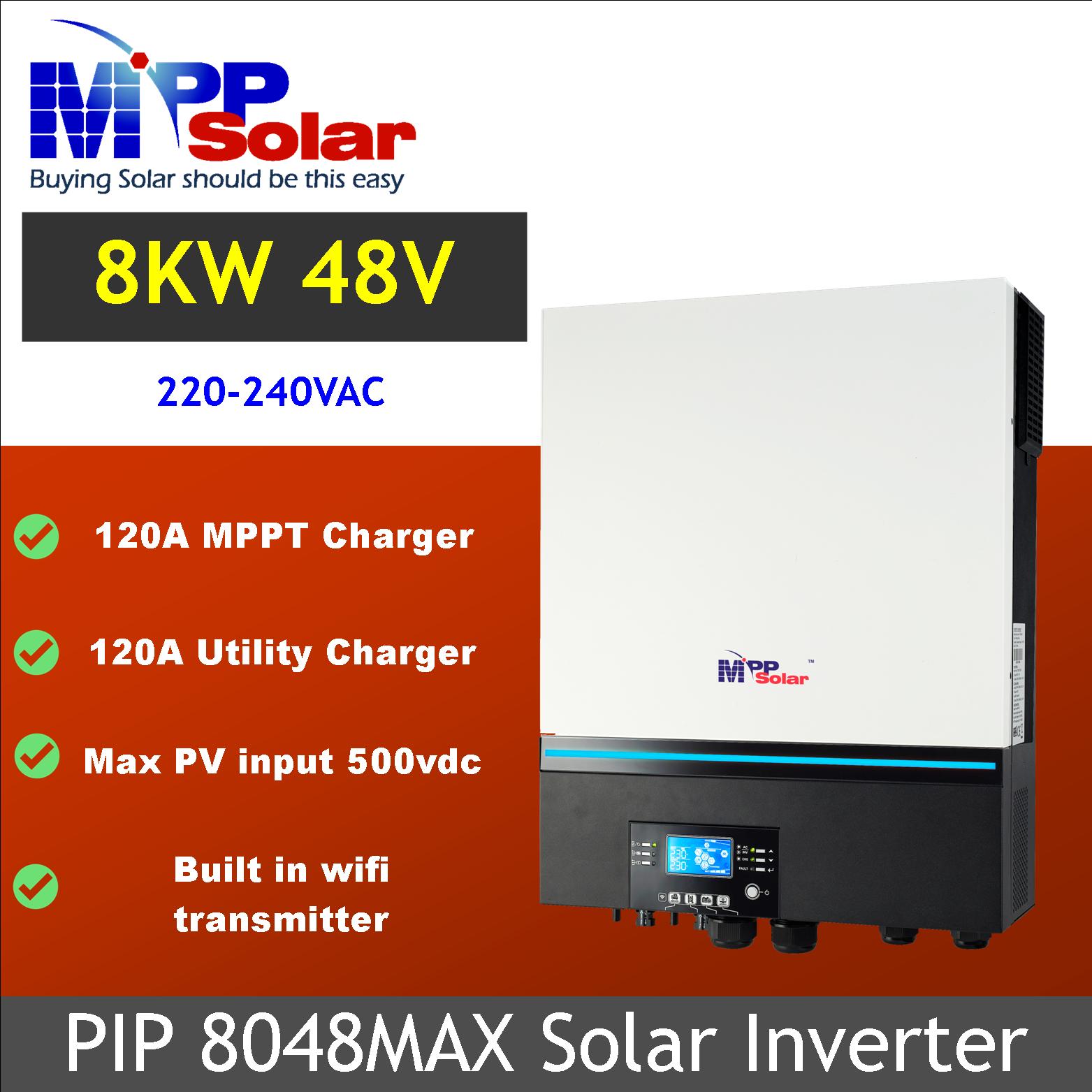 MPP Solar LV6548V New Model - 390V PV, CAN Support, Idle Power, and More 