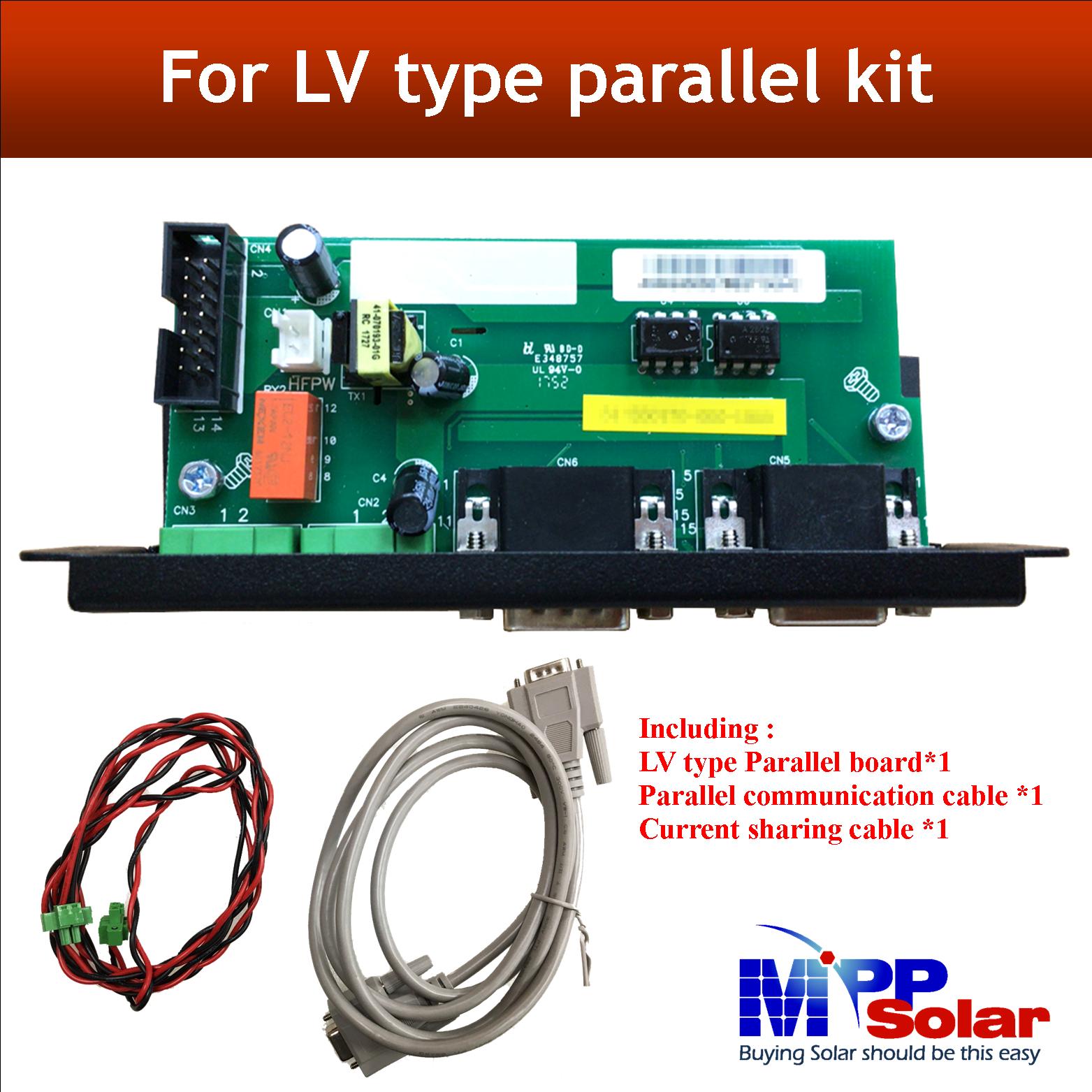 PARALLEL KIT For Authentic MPP SOLAR Particular Inverters To Enable  Parallel Function LVX6048 / Hybrid LV2424 - Buy PARALLEL KIT For Authentic MPP  SOLAR Particular Inverters To Enable Parallel Function LVX6048 /