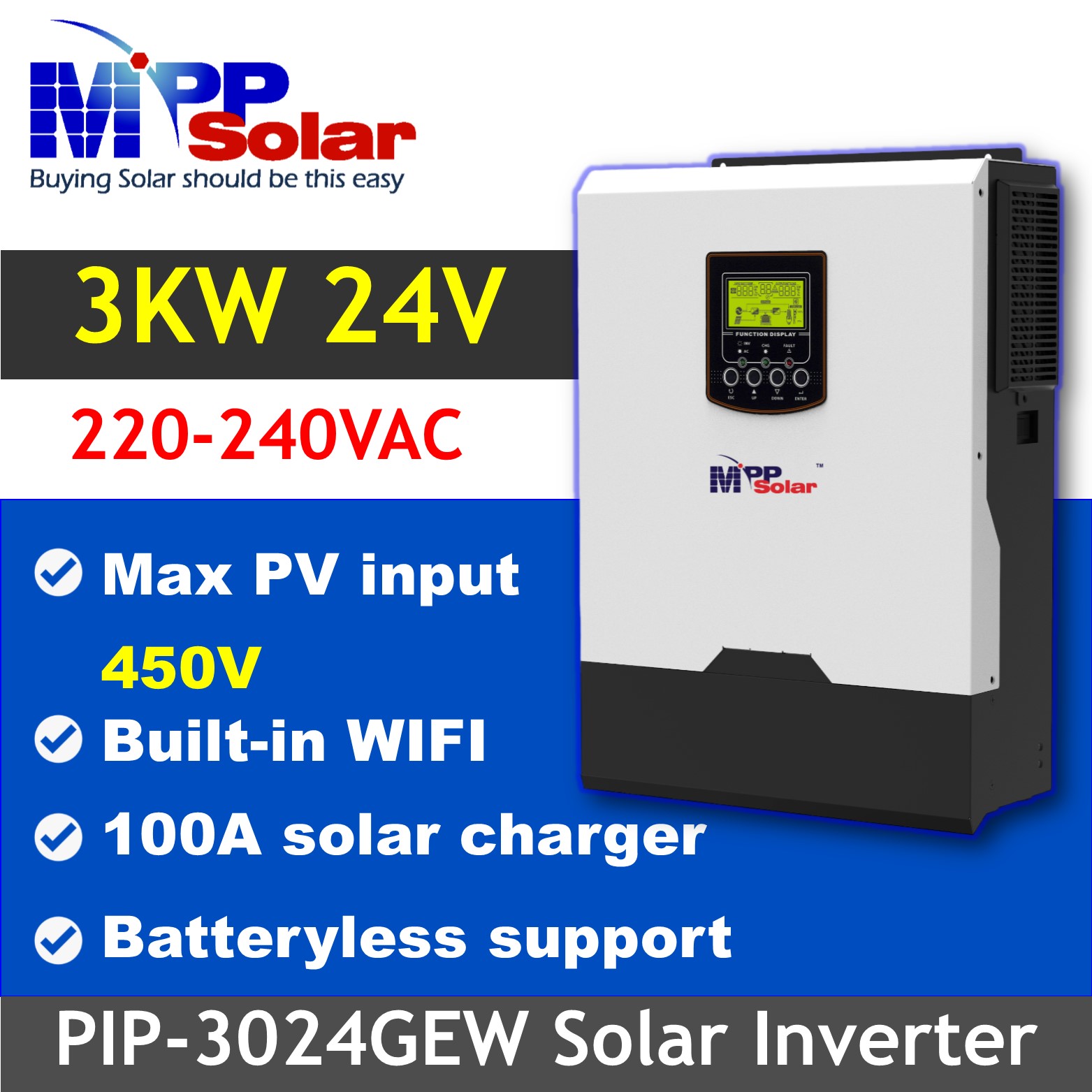 3024GEW (3KW 24V) – Maximum Solar Online
