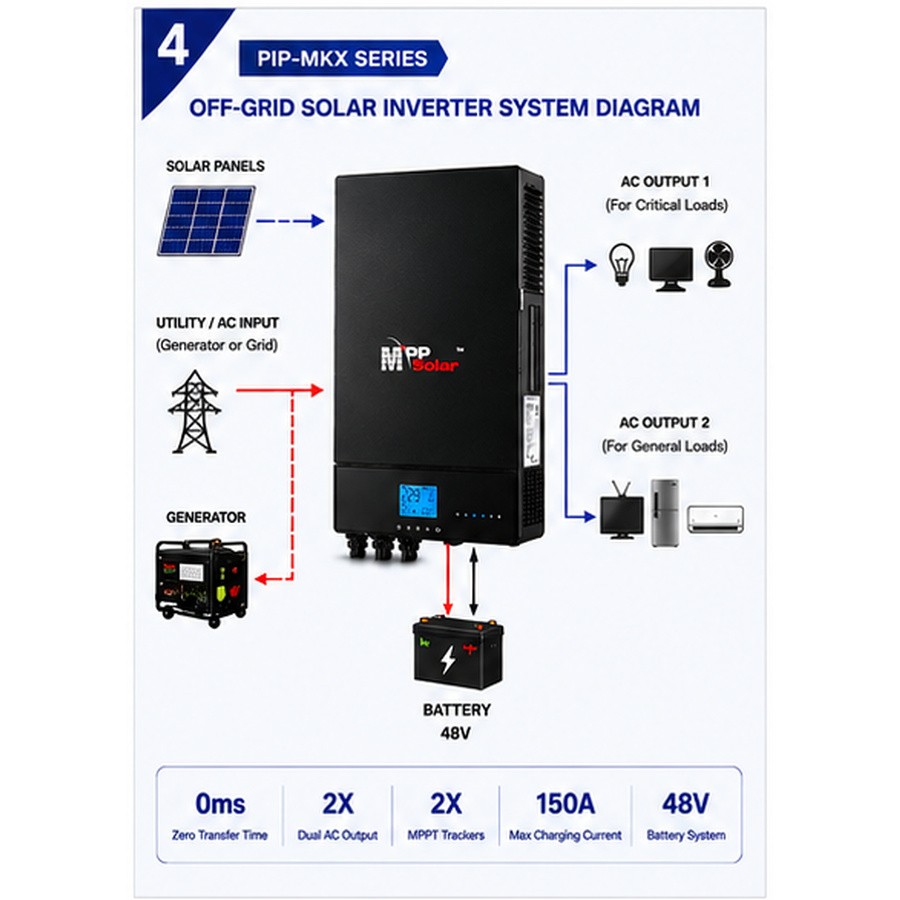 10KW MKX IP52 (10KW 48V) zero transfer time - Image 2